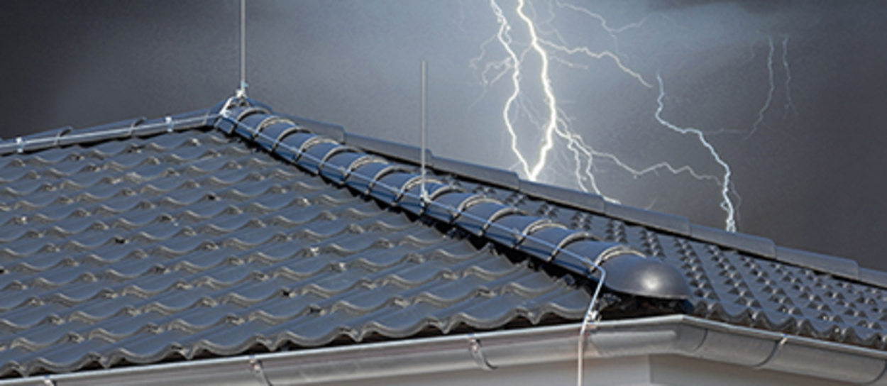 Äußerer Blitzschutz bei Elektro Buchwald in Hanau